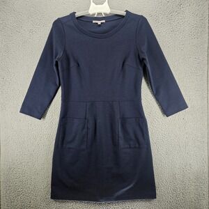 Gap Sheath Dress Size Small Side Zip Pocket Basic Simple Navy‎ Blue - S